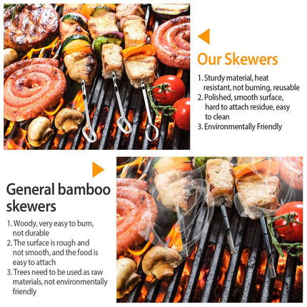 10-Pieces: 16" BBQ Skewers