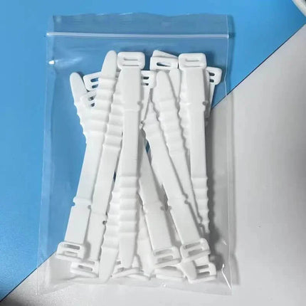 10-Pieces: 4.5 Inch Reusable Wire Ties Cord Organizer Straps Elastic Silicone Cord Organizer