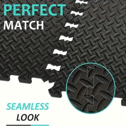 10-Pieces: EVA Interlocking Foam Floor Tiles