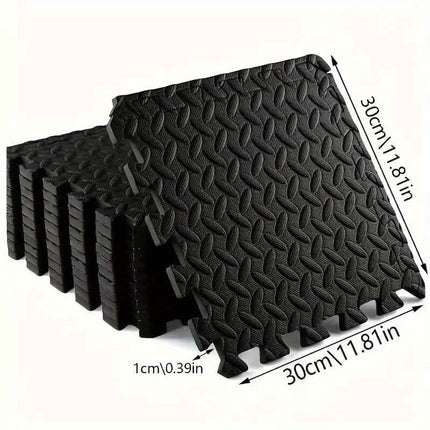 10-Pieces: EVA Interlocking Foam Floor Tiles