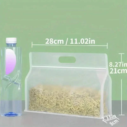 10-Pieces: Reusable Silicone Leakproof Food Storage Bags
