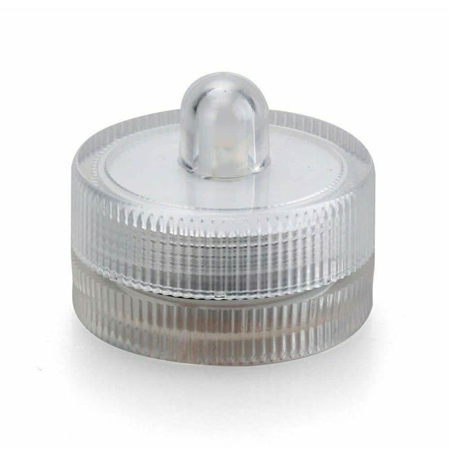 10-Pieces: Warm White Submersible Waterproof LED Tea Lights Flameless Candles
