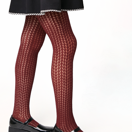 Conte-Kids Cotton Tights Miss 618 - Mesh Pattern