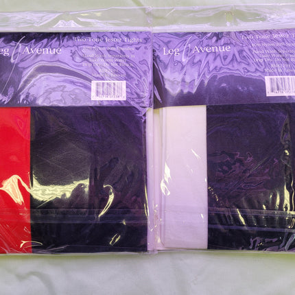 Two Tone Jester Tights Adult One Size Leg Avenue