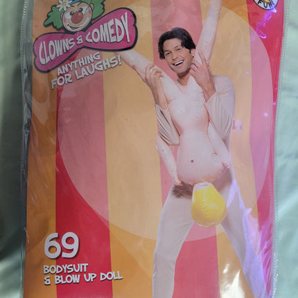 69 Bodysuit and Blow-up Doll Humorous Adult Standard