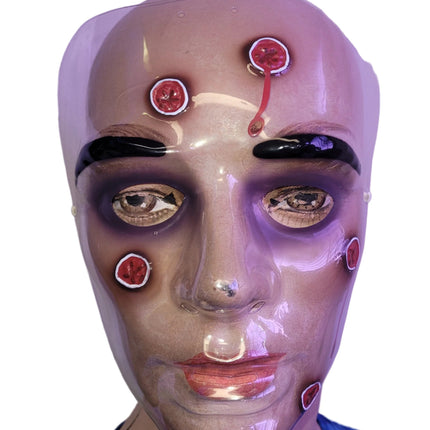 Plastic Wounded Face Bloody Masks