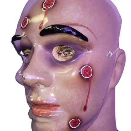 Plastic Wounded Face Bloody Masks