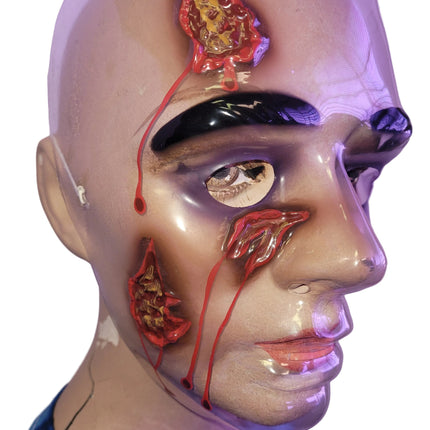 Plastic Wounded Face Bloody Masks
