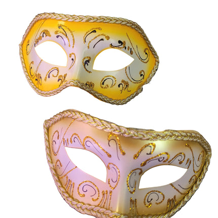 Star Power Fancy Masquerade Half Mask, One Size