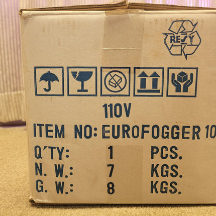Eurofogger 10 High Power Portable Fog Generator Machine by TPR 120V