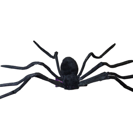 50" Posable Black Glitter Spider Halloween Prop