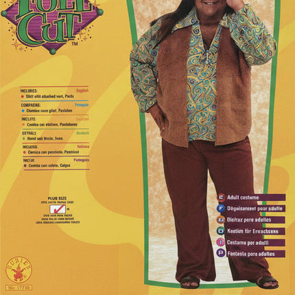 60's Groovy Guy Men's Plus Size Costume