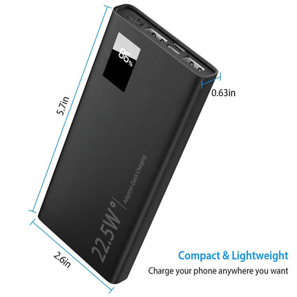 10000mAh Power Bank Portable Charger External Battery Pack