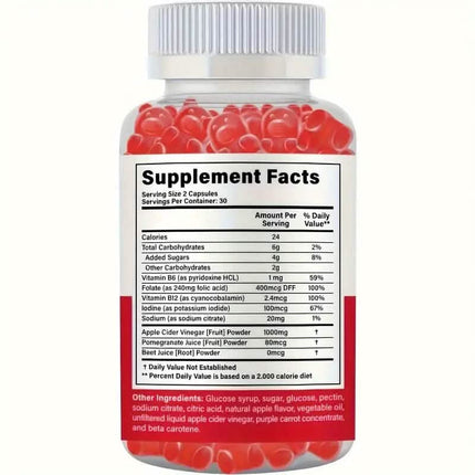 1000mg Keto+ACV Niwedah Apple Cider Vinegar Gummies
