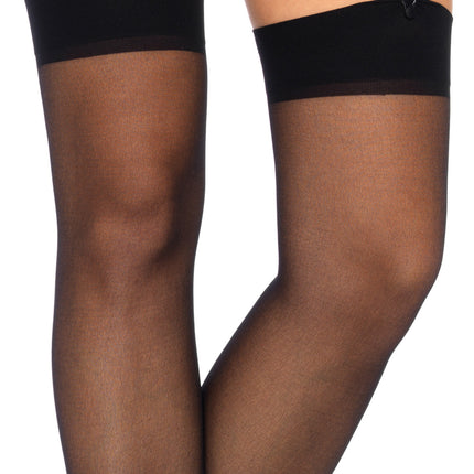 Sheer Stockings - Black - O/S