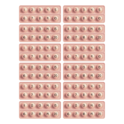 10 Frame Fidgets (Set of 12)