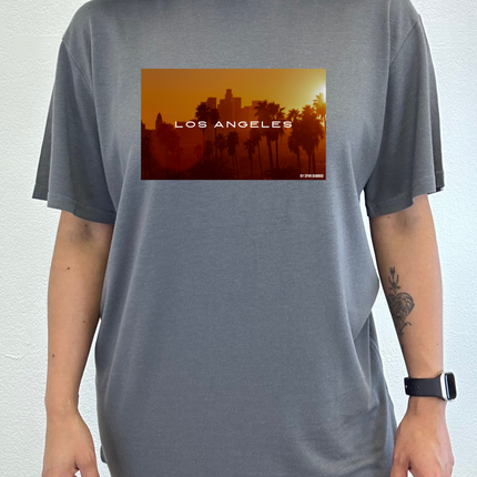 Los Angeles Unisex Bamboo Viscose/Organic Cotton Short Sleeve Graphic T-Shirt