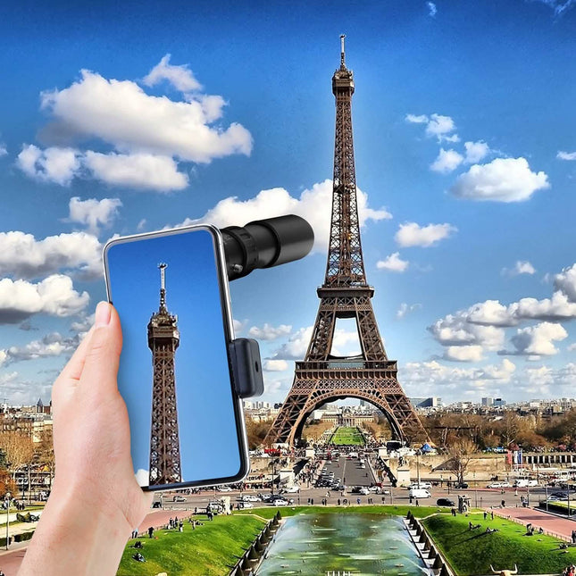10X-300X Zoom Monocular Telescope High Definition Phone Telephoto Lens