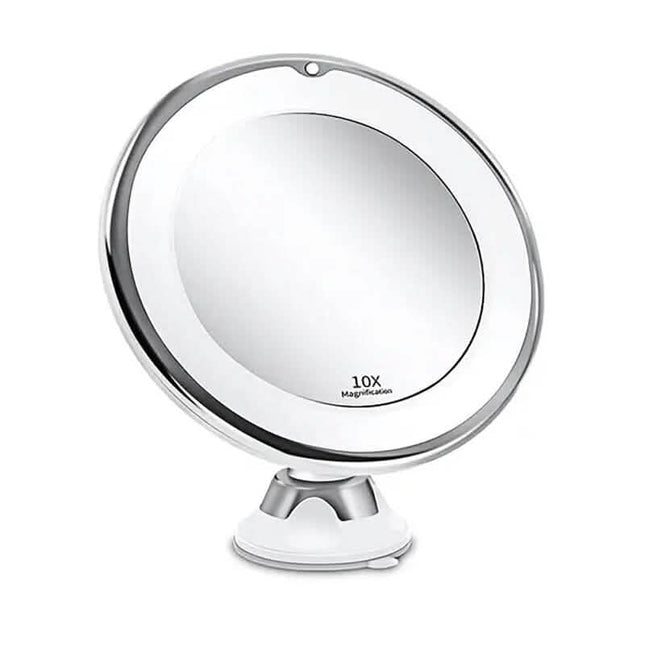 10X Magnifying LED Lighted Makeup Mirror