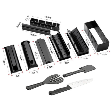 11-Piece: DIY Sushi Making Kit Tools Set