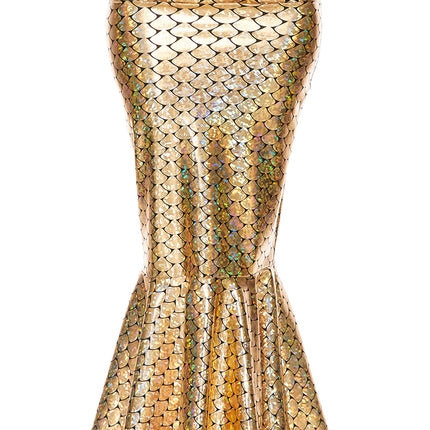 Hologram Mermaid Skirt with Wide Band