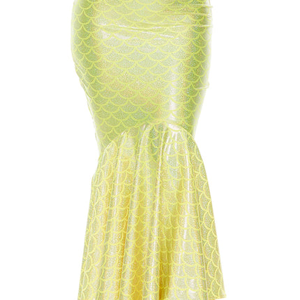 Neon Hologram Mermaid Skirt
