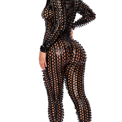Lasercut Holes Jumpsuit
