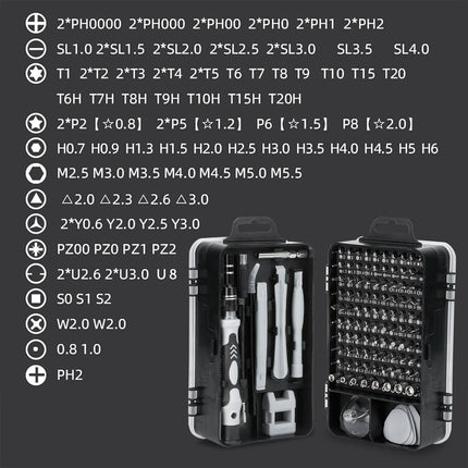 115-in-1 Magnetic Screwdriver Repair Tool Set
