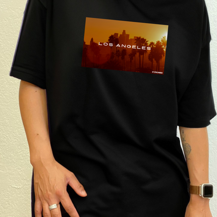 Los Angeles Unisex Bamboo Viscose/Organic Cotton Short Sleeve Graphic T-Shirt