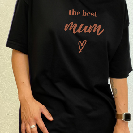 The Best Mum Unisex Bamboo Viscose/Organic Cotton Short Sleeve Graphic T-Shirt