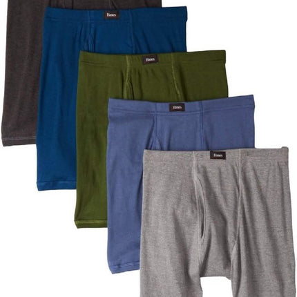 12-Pack: Hanes 100% Cotton Boxer Briefs - Size: Small