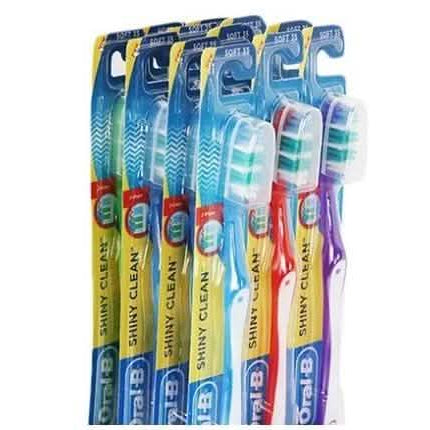 12-Pack: Oral-B Shiny Clean Toothbrush