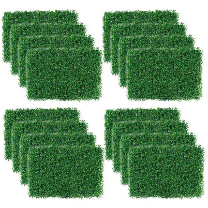12-Piece: Artificial Boxwood Plant Grass