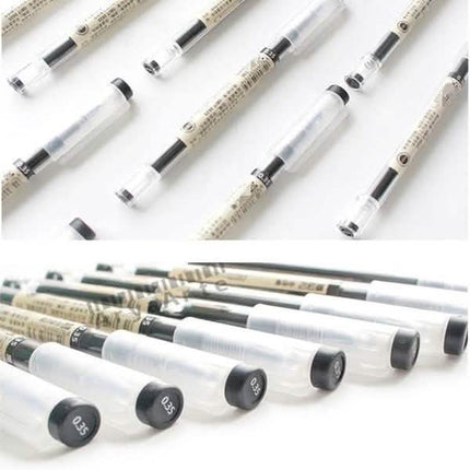 12-Piece Set: 0.35mm Water-based Pen Gel Pen