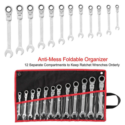 12-Piece Set: 8-19mm Metric Combination Wrench