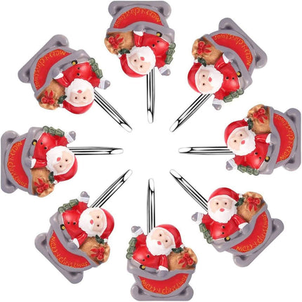 12-Pieces: Christmas Shower Curtain Anti-Rust Hooks