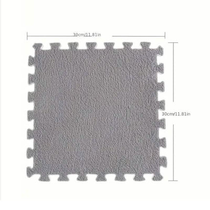 12-Pieces: Patchwork Carpet Full Floor Mat
