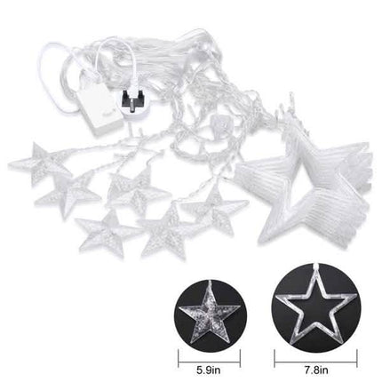12 Stars 138 LED Curtain String Lights