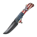 US Flag with Skull