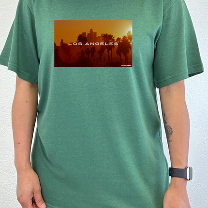 Los Angeles Unisex Bamboo Viscose/Organic Cotton Short Sleeve Graphic T-Shirt