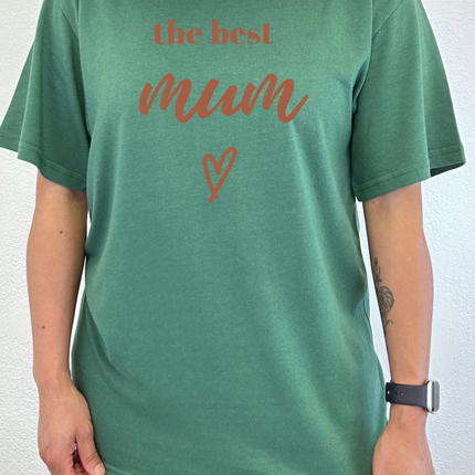 The Best Mum Unisex Bamboo Viscose/Organic Cotton Short Sleeve Graphic T-Shirt