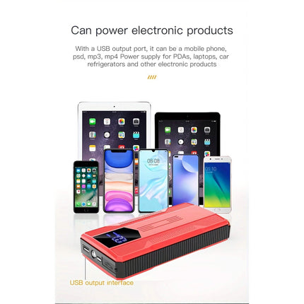 12V Ultra-Portable Car Battery Jump Starter with Advanced Smart Clip & Intuitive LCD Display
