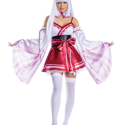 Sakura Shrine Maiden Women Costume