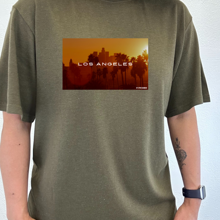 Los Angeles Unisex Bamboo Viscose/Organic Cotton Short Sleeve Graphic T-Shirt