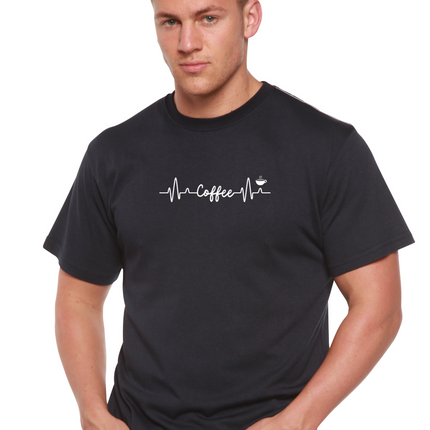 Heartbeat Coffee Unisex Bamboo/Cotton Graphic T-Shirt