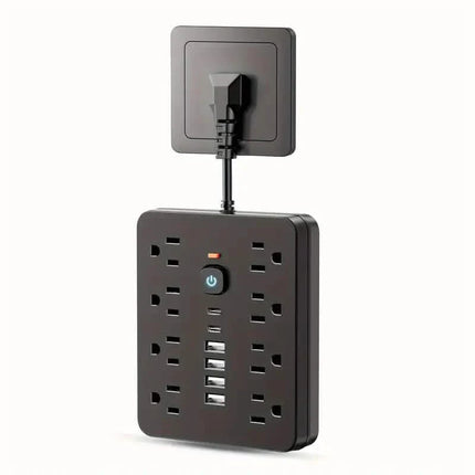 14-in-1 Power Strip With 4 USB Outlets, 2 Type-C Outlet and 8 AC Socket Outlets