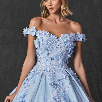 Juliet 1433 Dress Quinceanera Ball Gown 3D Floral Embroidered