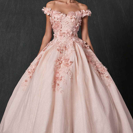 Juliet 1433 Dress Quinceanera Ball Gown 3D Floral Embroidered