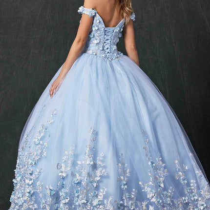 Juliet 1434 Dress Quinceanera Ball Gown 3D Floral Embroidered