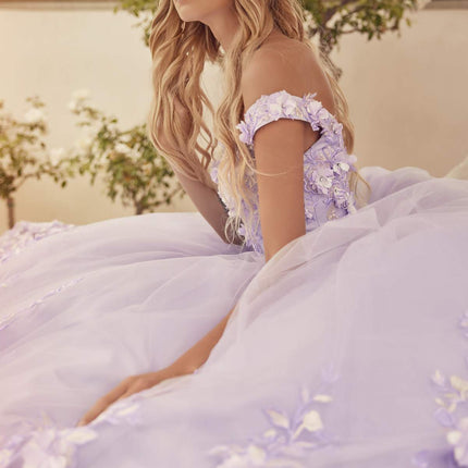 Juliet 1434 Dress Quinceanera Ball Gown 3D Floral Embroidered